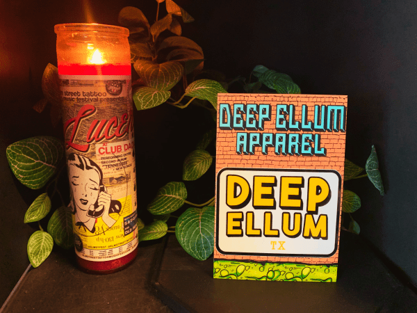 Yellow and Black Deep Ellum sticker