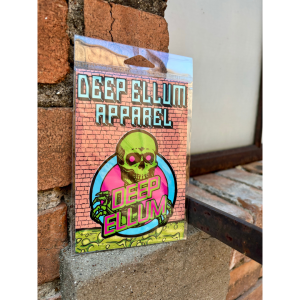 neon skeleton skate sticker