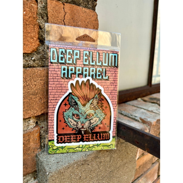 cat core sticker - blue cat face with luminous eyes stares mysteriously