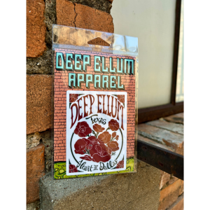 Deep Ellum Roses sticker, big bunch of red roses